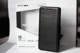 Чохол-книжка зі шкіри для Samsung Galaxy Note 9 Tech21 Evo Wallet чорний