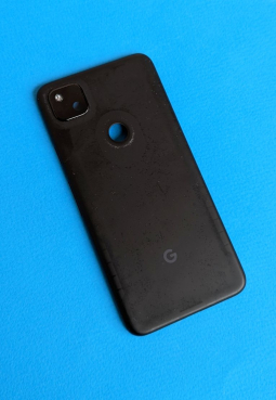 Кришка (корпус) Google Pixel 4a зі склом камери і антеною NFC (B-сток) чорна