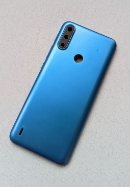 Кришка Motorola Moto E7 Power (B-сток) синя