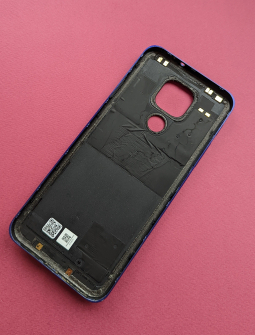 Кришка задня Motorola Moto G9 Play синя B-сток - фото 2