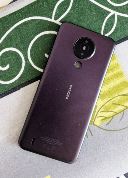 Кришка (корпус) Nokia 1.4 фіолетова Dusk А-сток (скло камери + кнопки)