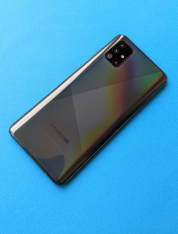 Крышка задняя Samsung Galaxy A51 чёрная (А-сток) prism crush black оригинал