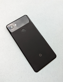 Задня частина корпусу (кришка + сканер + скло камери + антена NFC) Google Pixel 3 XL чорна (B-сток)