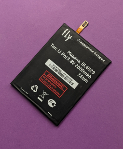 Батарея FLY BL4029 (IQ4412 Quad) оригінал з розбирання (А-сток) ємність 80-85%
