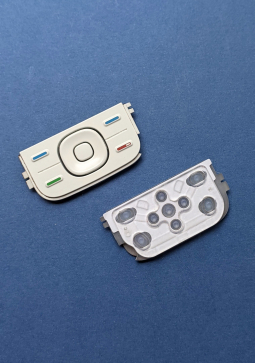 Кнопки керування Nokia 5200 білі оригінальні
