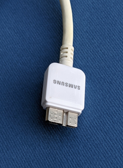 Кабель зарядки Samsung Galaxy S5 / Note 3 (21-Pin) оригинал с комплекта телефона - фото 2