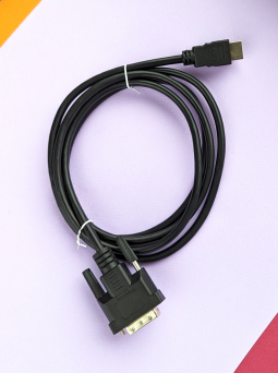Кабель монітору на вивід відеосигналу HDMI - DVI (Real-El) 1.8 метри
