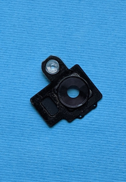 Скло камери LG Stylo 4 чорне в рамці