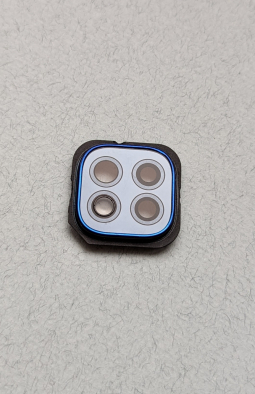 Скло камери в рамці Motorola Moto G9 синій колір