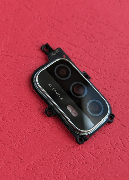 Скло камери в рамці Oppo A53 4g чорне