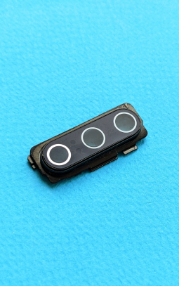 Скло камери в рамці Xiaomi Mi 9 чорне (А-сток)