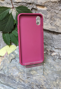 Чохол для Apple iPhone X - Adidas 3-Stripes Maroon Red - фото 2