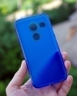 Чехол LG Google Nexus 5x синий - фото 4
