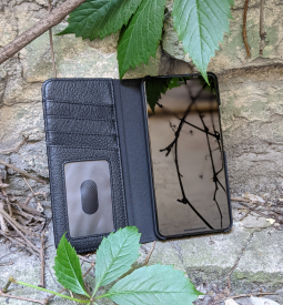 Чехол книжка Google Pixel 3 XL Case-Mate Wallet Folio кожаный чёрный - фото 2