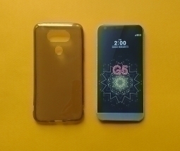 Чохол LG G5 прозорий Димно-чорний