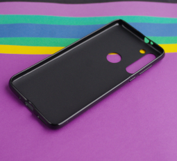 Чехол Motorola Moto G8 черный матовый - фото 3