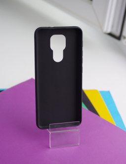 Чехол Motorola Moto G9 чёрный матовый - фото 3