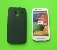 Чехол Motorola Moto X черный силикон