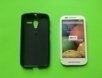 Чехол Motorola Moto X черный силикон - изображение 2