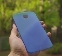Чехол Motorola Google Nexus 6 пластик синий - изображение 2