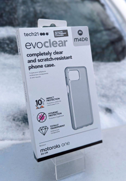 Чохол для Motorola One 5g UW - Tech21 Evo Clear прозорий - фото 3