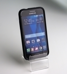 Чехол Samsung Galaxy Core Prime прозрачный с чёрным кантом  - фото 2