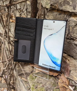 Чохол книжка для Samsung Galaxy Note 10 Case-Mate Genuine Leather Wallet Folio чорий