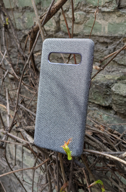 Чохол для Samsung Galaxy S10 - Fabric сірий (тканина)