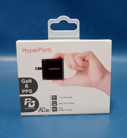 Блочок зарядки GAN - HyperPorts PP0006 (PD Type-C PPS) 65watt компактний