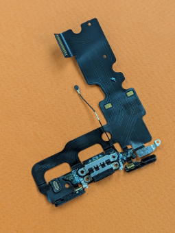 Charging Port Flex Apple Iphone 7 Black Dock