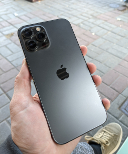 Корпус зі збору (кришка) Apple iPhone 12 Pro Max Graphite (A-сток) + шлейф оригінал з розбірки