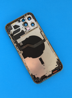 Корпус в сборе (крышка) Apple iPhone 12 Pro Max Graphite (A-сток) + шлейф оригинал с разборки - фото 2