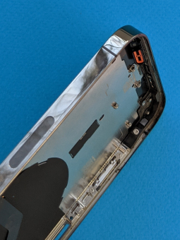 Корпус в сборе (крышка) Apple iPhone 12 Pro Max Graphite (A-сток) + шлейф оригинал с разборки - фото 4