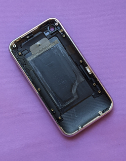 Крышка (корпус) Apple iPhone 3gs B-сток чёрный - фото 2