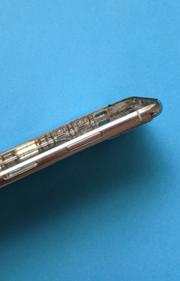 Рамка корпуса боковая Apple iPhone X (silver) серебро B-сток - фото 2