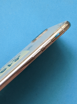 Рамка корпуса боковая Apple iPhone X (silver) серебро B-сток - фото 3