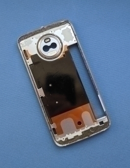 Корпус Motorola Moto X4 рамка металлическая голубая А-сток