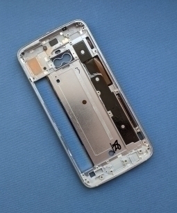 Корпус Motorola Moto X4 рамка металлическая голубая А-сток - фото 2