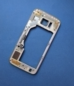 Рамка корпуса Samsung Galaxy S6 (g920f Европа) серая - фото 3