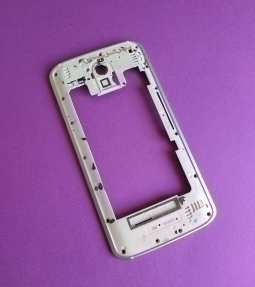 Корпус рамка Motorola Droid Turbo 2 серебро (А-сток) - фото 2