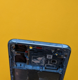 Рамка боковая (корпус) Huawei P30 голубая (Aurora) А-сток - фото 6