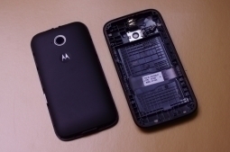 Крышка Motorola Moto E2 чёрная А-сток - фото 4