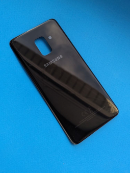 Кришка Samsung Galaxy A8 (2018) оригінал з розборки (B-сток) чорна