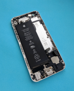 Корпус (крышка) Apple iPhone 6 серебро новый оригинал + батарея  + динамик + шлейфы (комплект)