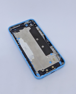 Крышка (корпус) Apple iPhone 5c голубая B-сток - фото 2