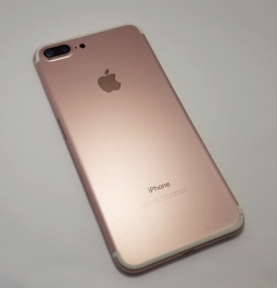 Корпус (кришка) Apple iPhone 7 Plus рожевий B-сток (рожеве золото)
