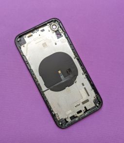 Крышка (корпус) Apple iPhone XR чёрный А-сток - фото 2