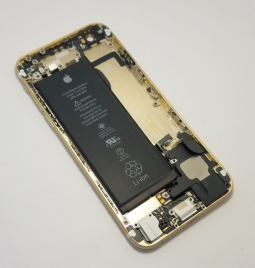 Корпус (крышка) Apple iPhone 6 золото новый оригинал + батарея + динамик + шлейфы (комплект) - фото 2
