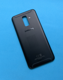 Кришка (корпус) Samsung Galaxy A6 plus (2018 / A605) чорний А-сток