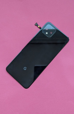 Кришка + скло камери Google Pixel 4 (А-сток) чорна оригінал